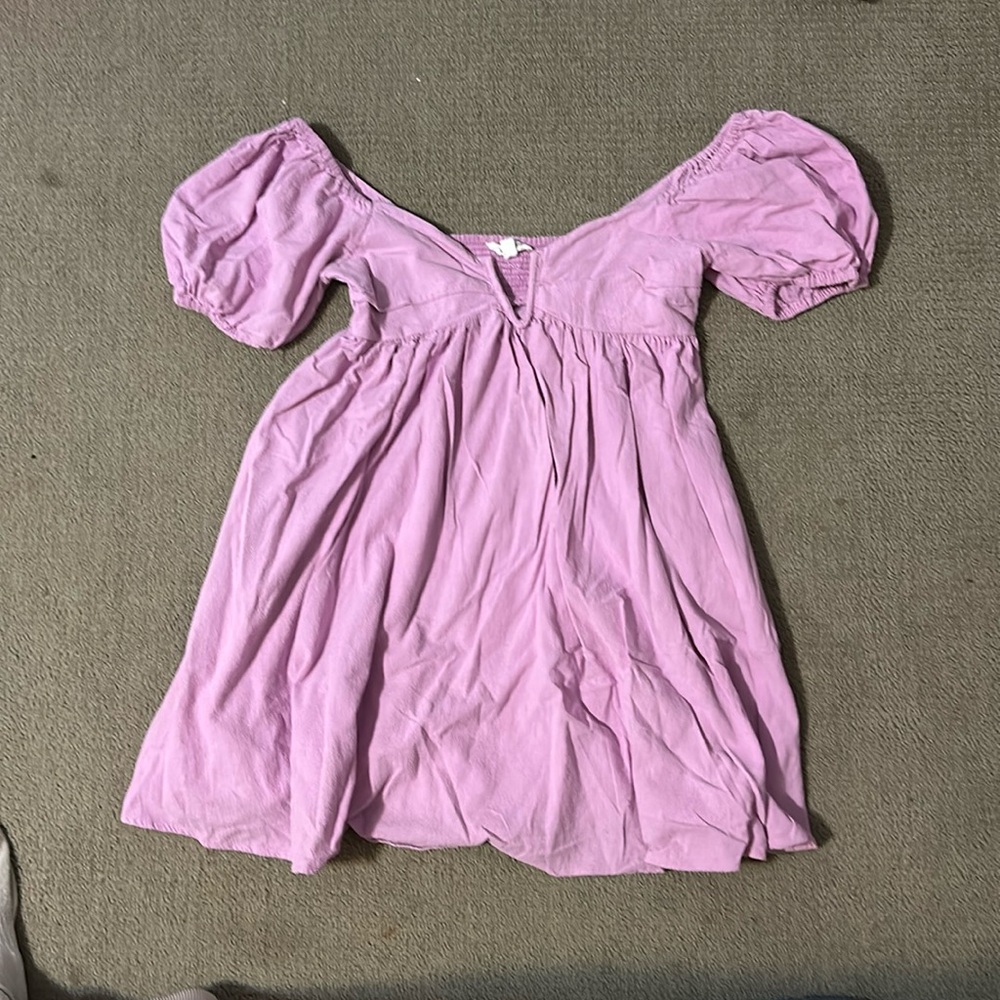 Purple cute flowy dress